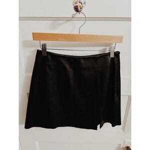 Veda Margie Leather Mini Skirt Size 4